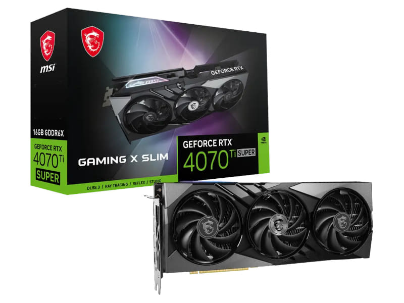 MSI GeForce RTX 4070 Ti SUPER 16G GAMING X SLIM