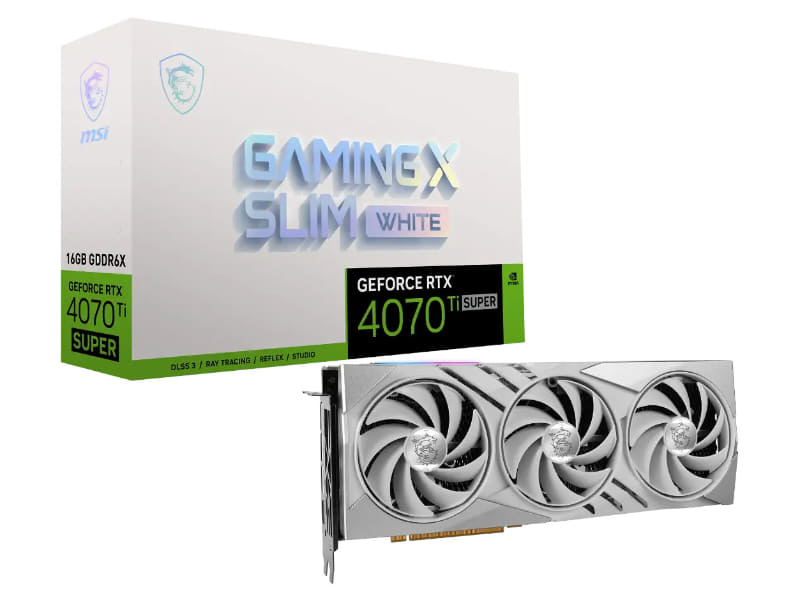 GeForce RTX 4070 Ti SUPER 16G GAMING X SLIM WHITE