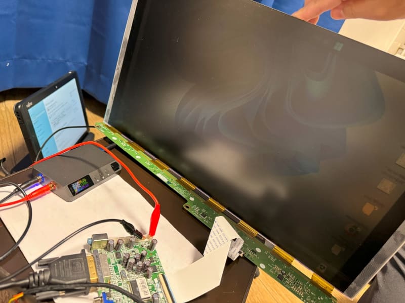 AC-DCコンバータ基板を使わず動作させている