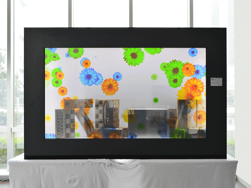 シャープのシースルーディスプレイ