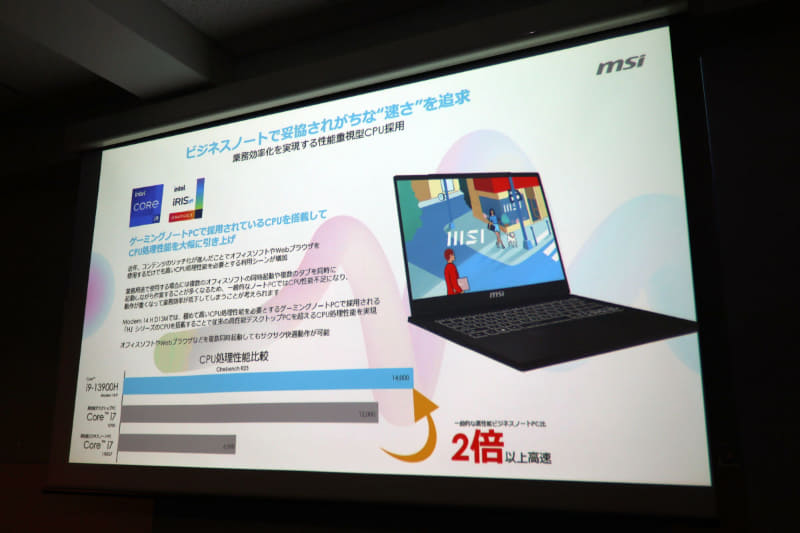 軽くはないが、速さに重視した設計