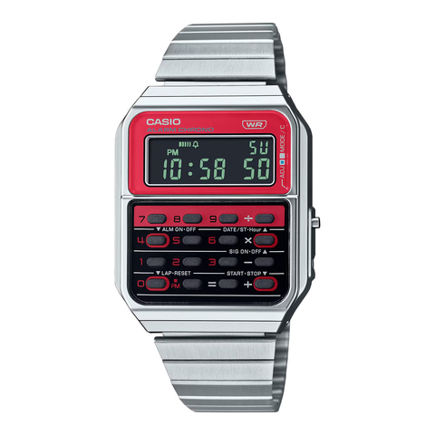 カシオ、複合電卓をモチーフとした腕時計。8桁計算可 - PC Watch