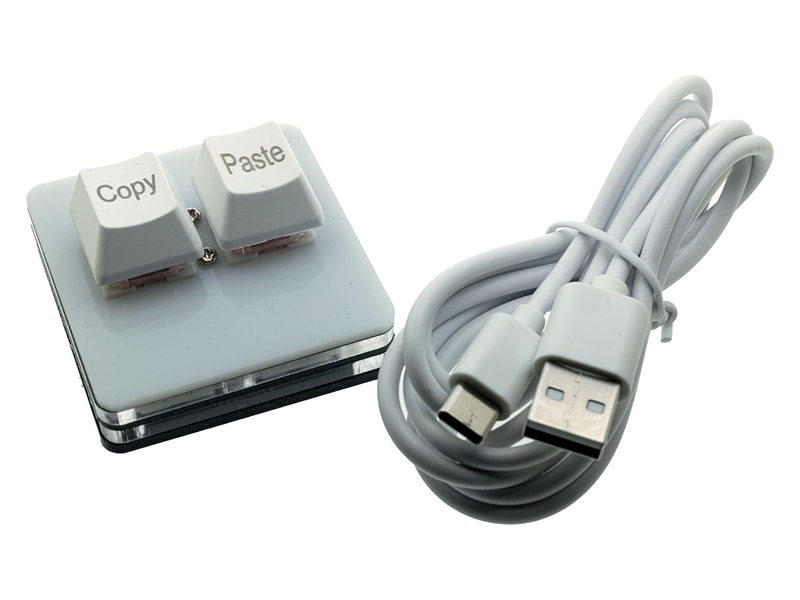 Tiny Keyboard 2 ボタンキーボード for Mac/iPad(ホワイト)