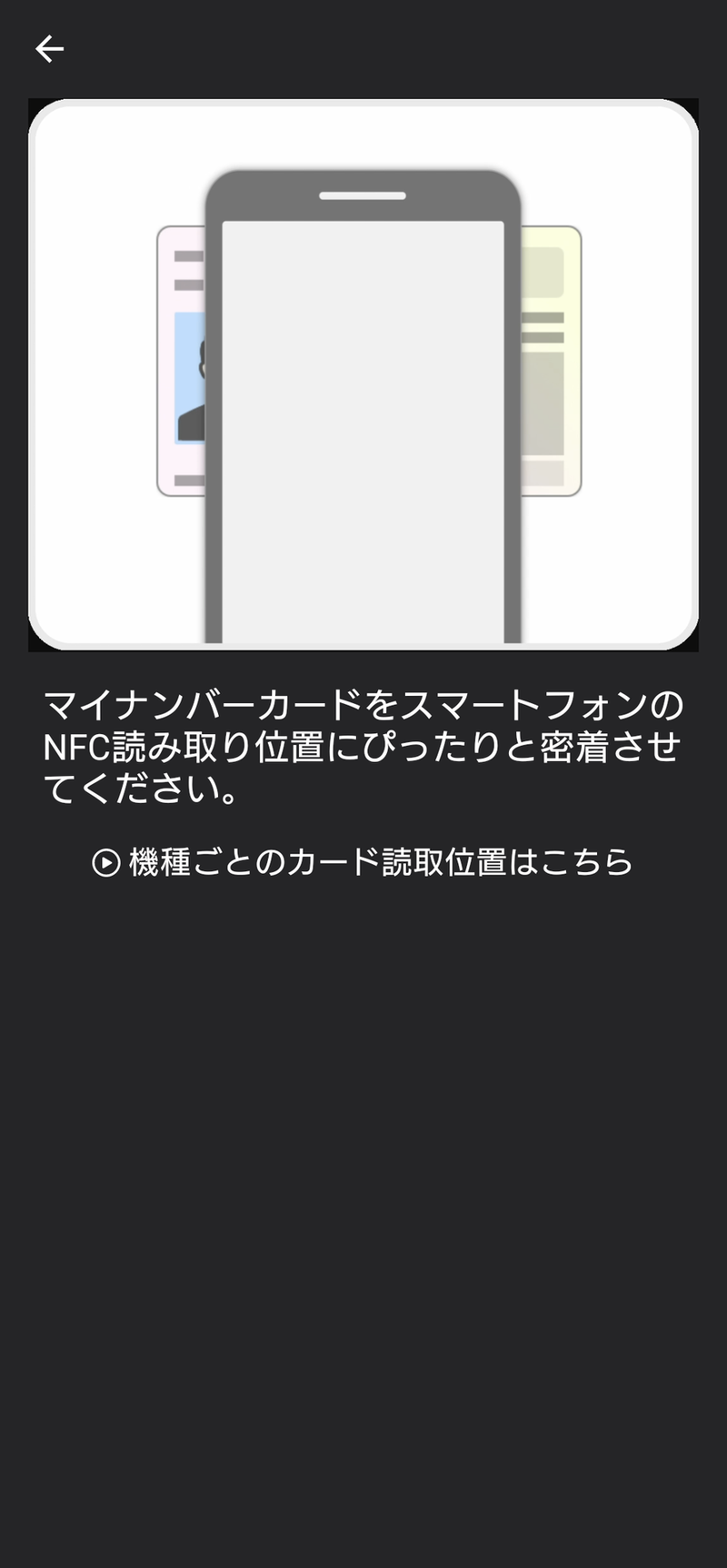 マイナンバーカードをスマートフォンで読み取れば、PC側でログインが完了する