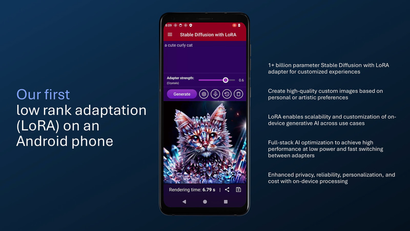 LoRAをオンデバイスで処理
