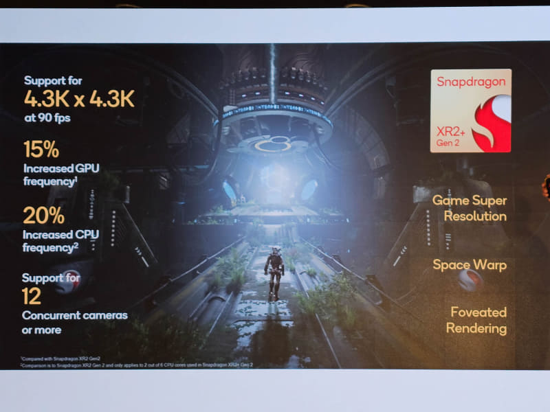 Snapdragon XRはCESで最新製品のSnapdragon XR2 Gen 2がリリースされた