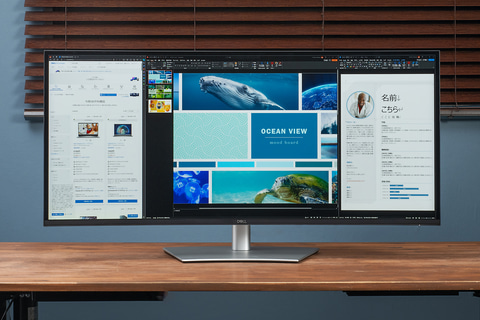 デルからWindows/Mac完全両対応でThunderbolt 4搭載の湾曲ウルトラ