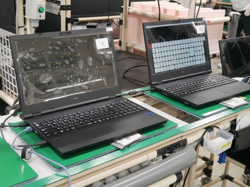 キーボードの試験などを実施