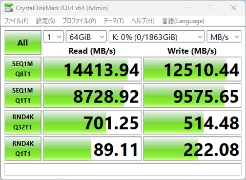 やじうまミニレビュー】PCI Express 5.0の限界速度？14GB/s超えのSSD