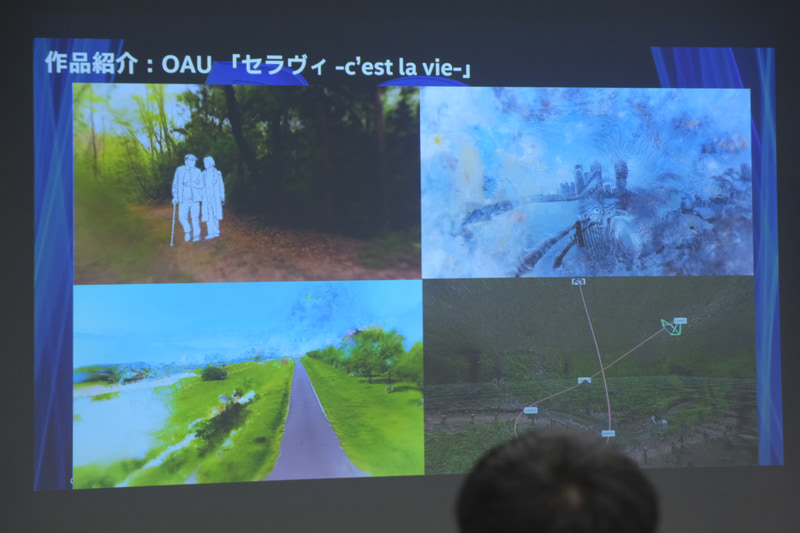 NeRF技術を用いて制作されたMV。空間などを連続的に撮影し、学習することで、撮影していない視点を生成している