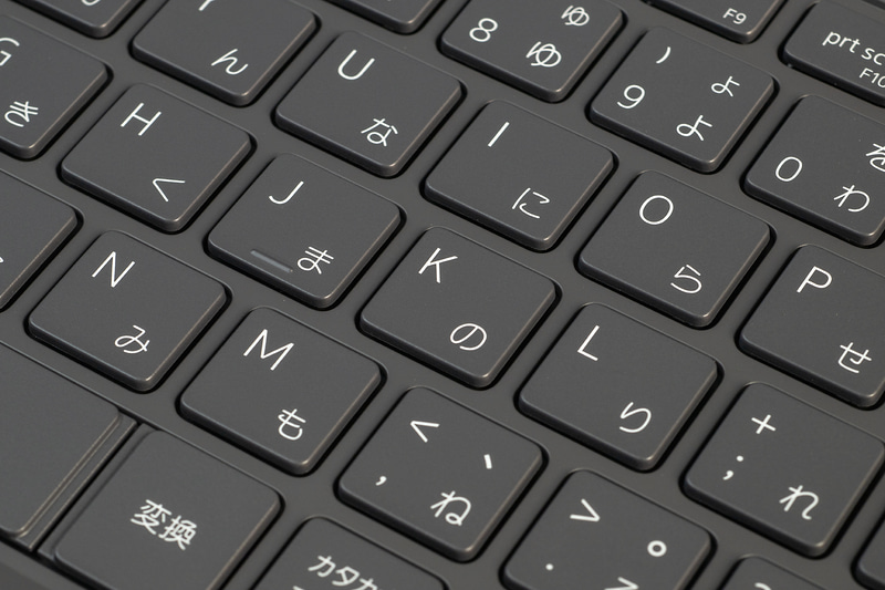 キーボードにはバックライトも内蔵