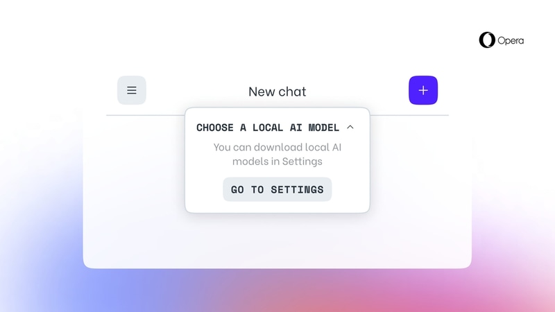 OperaでLLMをダウンロードして使えるように