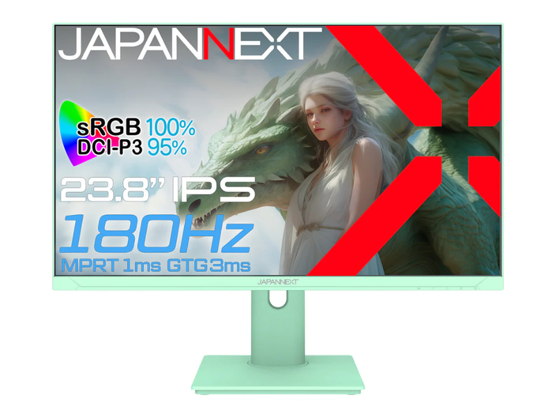 「JN-PCY238FHDR180-H-G」(グリーン)。実売価格:2万6,980円前後