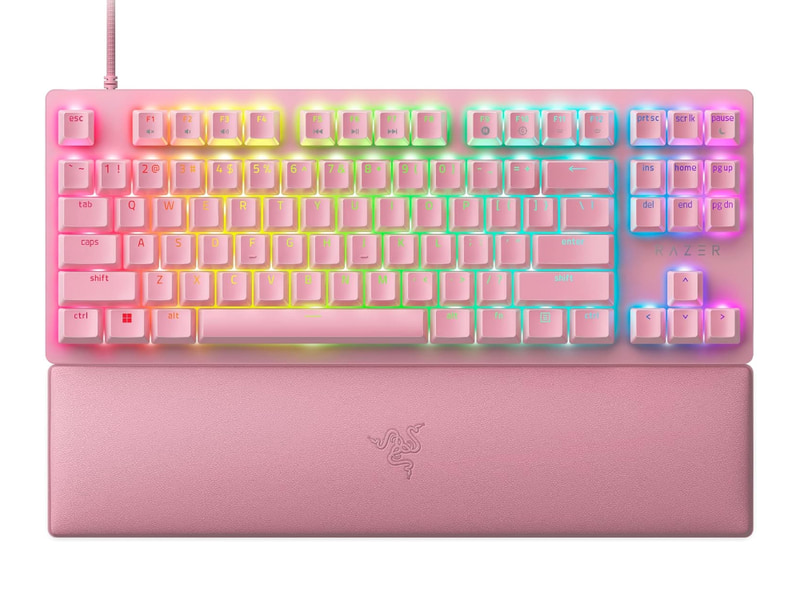 「Huntsman V2 Tenkeyless - Quartz Edition」(ピンク)。実売価格:2万3,980円前後