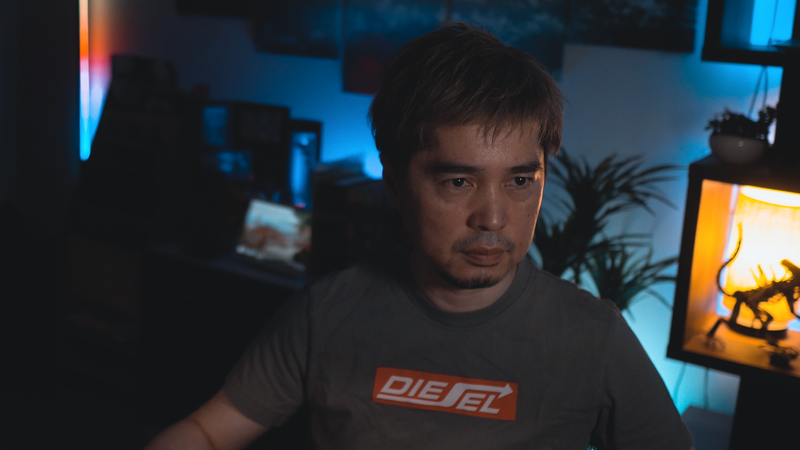 シーリングライトなし、Key Light Neoの明るさ400lm