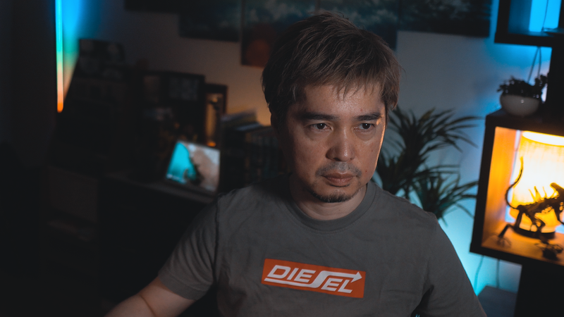 シーリングライトなし、Key Light Neoの明るさ700lm