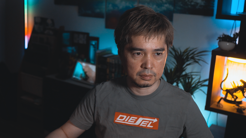 シーリングライトなし、Key Light Neoの明るさ1,000lm