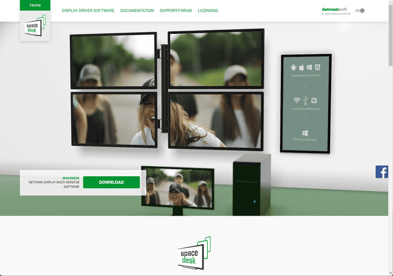 「SPACEDESK」。スマホやタブレットをサブモニターとして使うアプリだ
