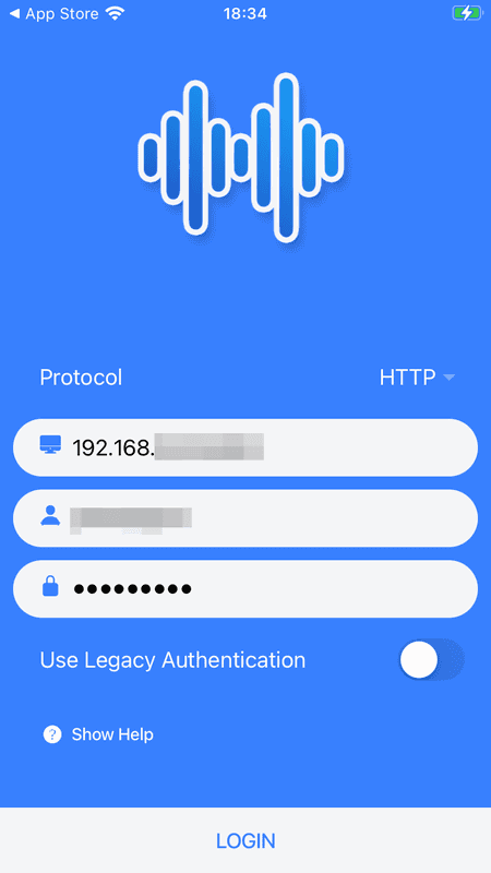 続いてスマホアプリ「substreamer」(<a href="https://apps.apple.com/us/app/substreamer/id1012991665" class="n" target="_blank">iOS版</a>、<a href="https://play.google.com/store/apps/details?id=com.ghenry22.substream2" class="n" target="_blank">Android版</a>)をインストールし、さきほど設定したIDとパスワード、およびサーバーのIPアドレスとポート番号を入力してログイン