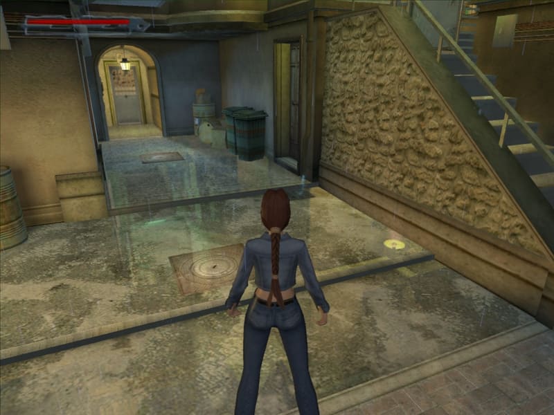 映り込み表現のオン/オフ(地面に注目)