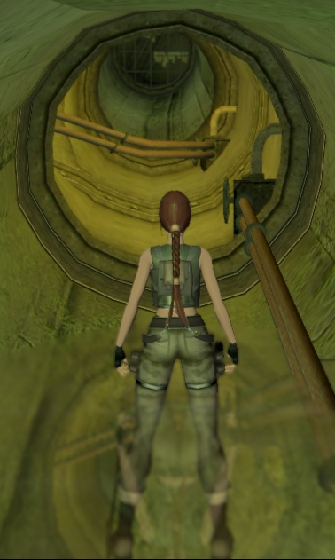 映り込み表現では、動的キャラの鏡像まで再現される!