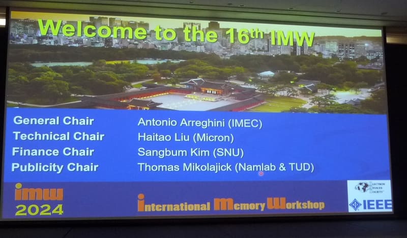 IMW 2024の開会挨拶では、最初のスライドで主要な4名のチェアパーソンが紹介された