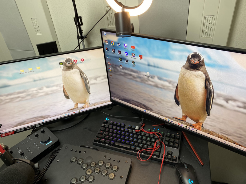 モニター1: iiyama製、モニター2: Acer製