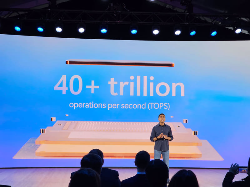 Copilot+ PCは40TOPS以上の性能を持つNPUを必要する