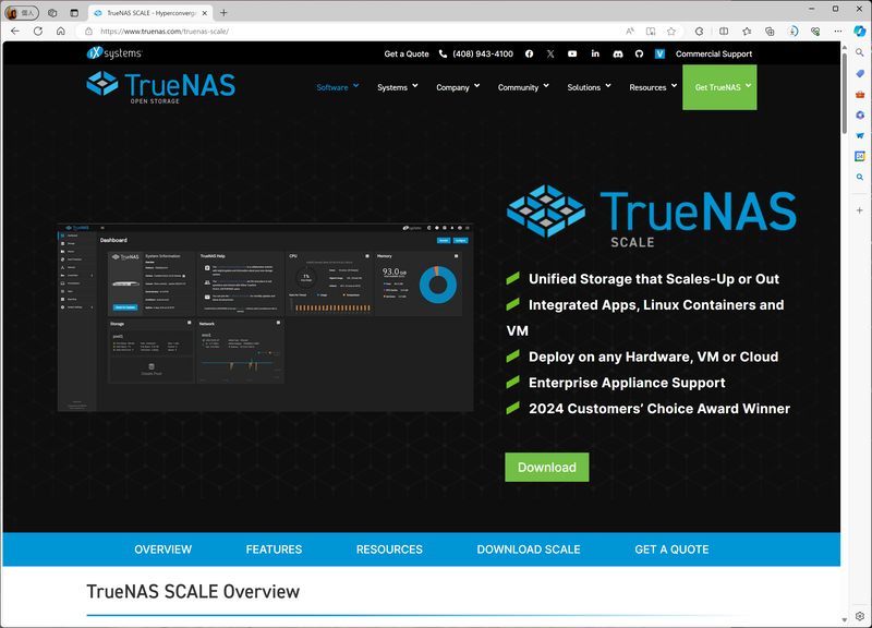 <a href="https://www.truenas.com/truenas-scale/" class="n" target="_blank">TrueNAS ScaleのWebサイト</a>