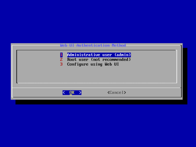 管理者としてAdministratorを選択してパスワードを設定する