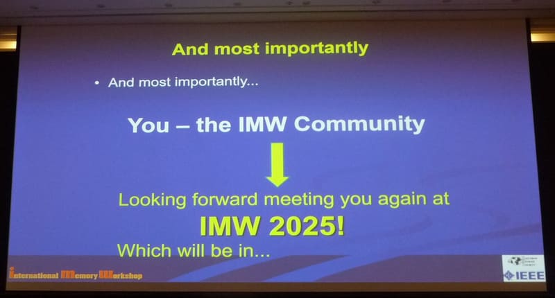 次回の予告へ向け、差し込まれたスライド。チェアパーソンによる閉会挨拶から