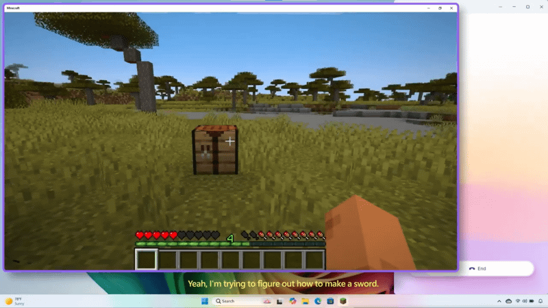 剣の作り方を指示する様子