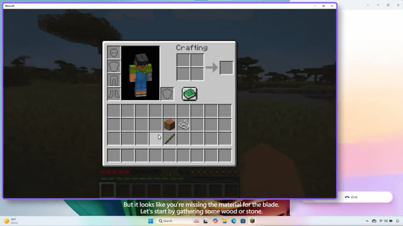 剣の作り方を指示する様子