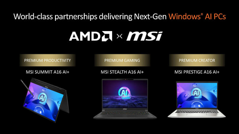 MSIのラインナップ