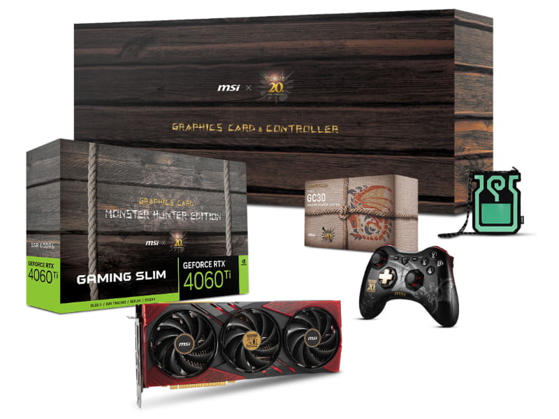 GeForce RTX 4060 Ti 8G GAMING SLIM MONSTER HUNTER EDITION