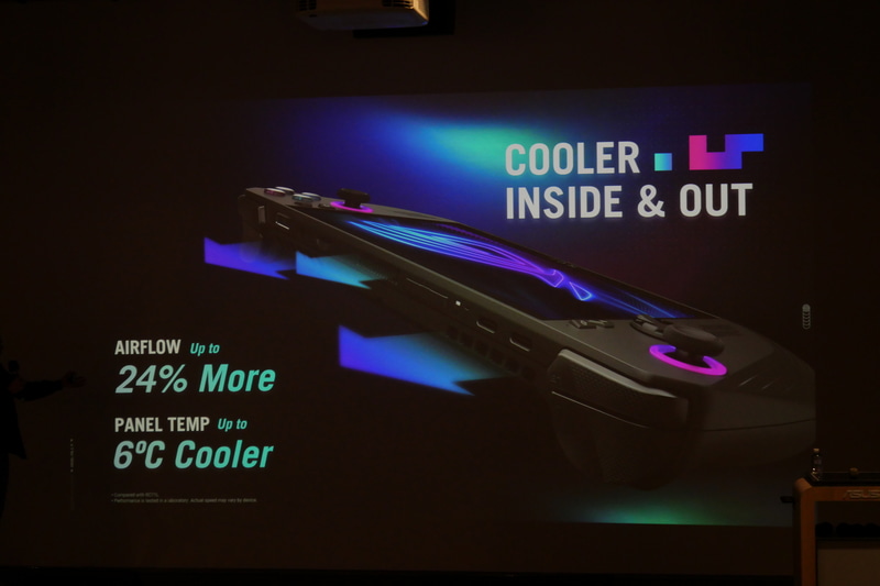 従来よりもエアフローが24%増え、表面温度は6℃低くなるという