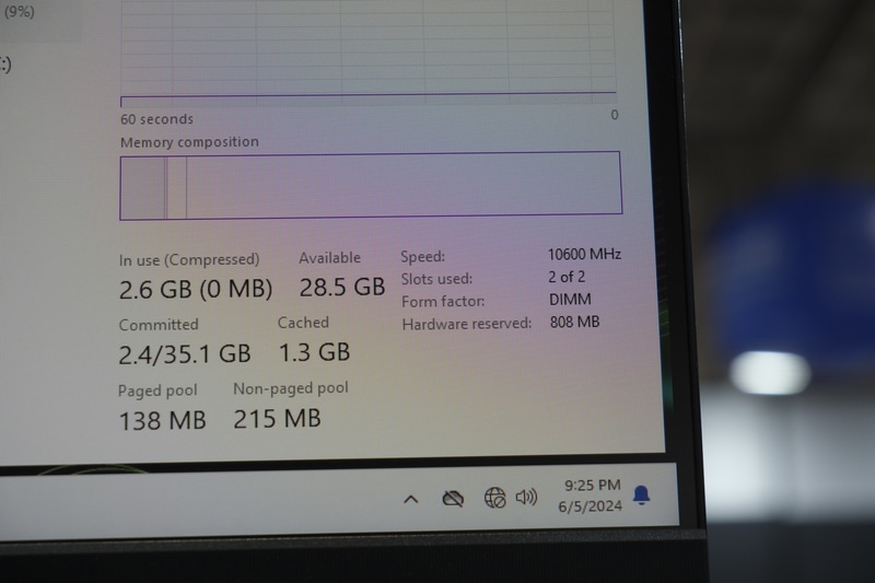 メモリクロック10,600MHzで動作するデモ機