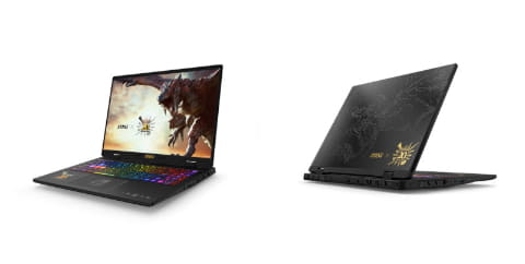 MSI モンスター ハンター 20周年記念モデル 27インチ MSI x 「モンスターハンター」20周年記念コラボの高性能ノートPC