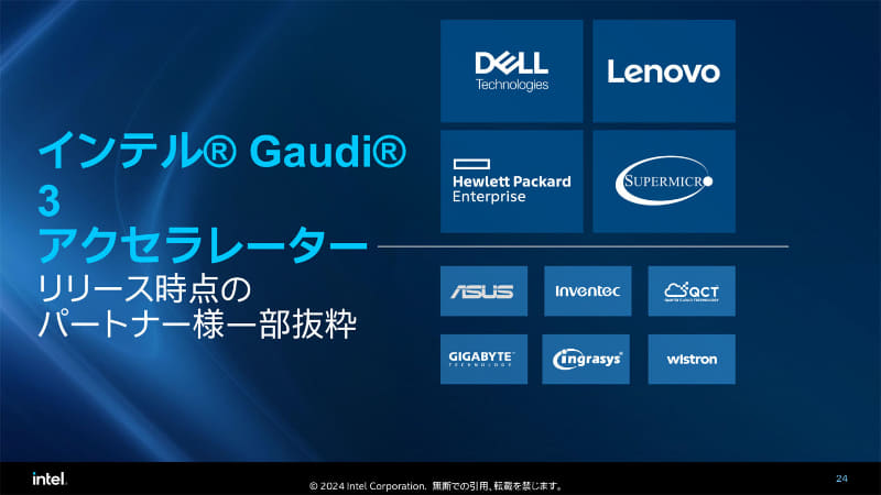 各パートナー企業に向けてサンプル提供を開始している