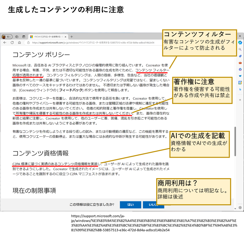利用時の注意点