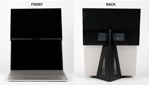 折りたたみ式PCモニター本体 縦/横置き＆画面向きは自由自在！折り畳み式ポータブル拡張