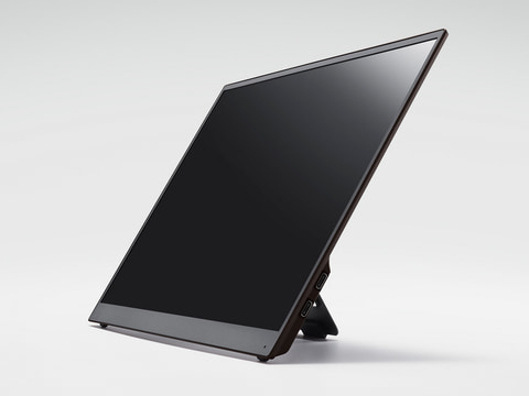 上下2画面可能。VAIOからモバイルモニター。しかも世界最軽量 - PC Watch