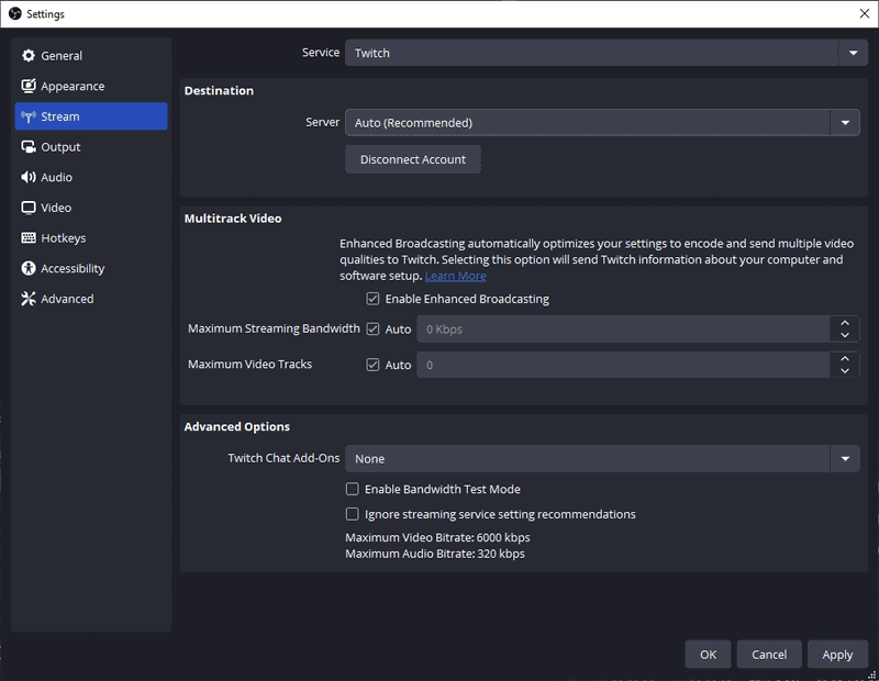 OBS Studioでの設定