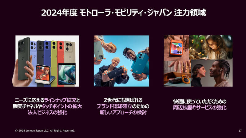 スマートフォン事業の注力領域