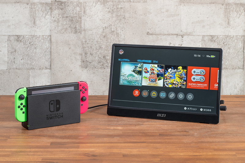 HDMI接続のパターンではドックが必要になるので荷物がかさばることに注意