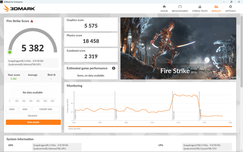 DirectX 11を使用するデスクトップPC向けのベンチマーク、Fire Strikeのスコアは5,382