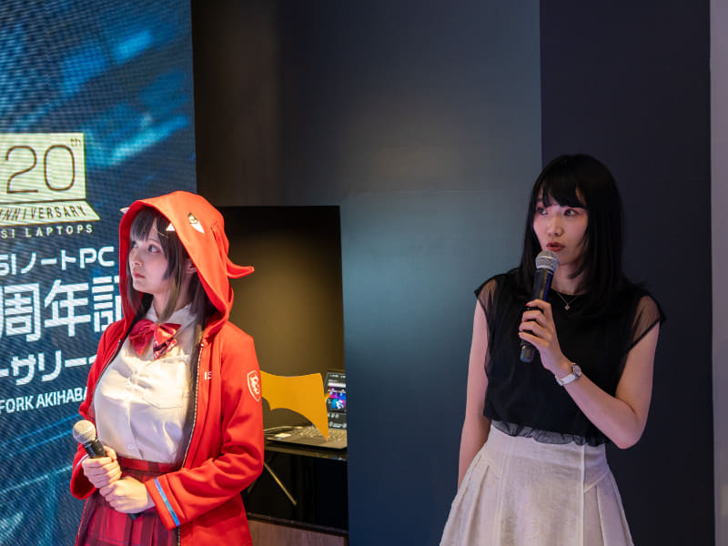 すずらさん(左)と伊石真由さん(右)