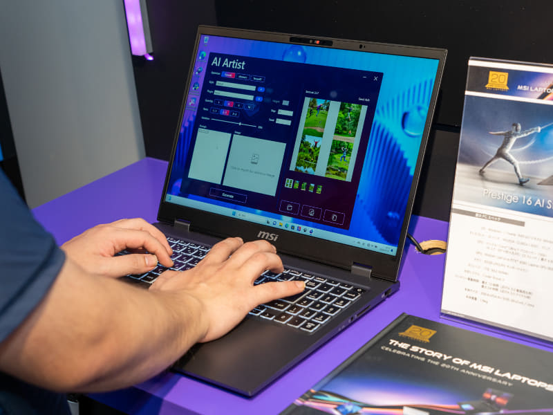 ビジネス向けミドルハイモデルの「Prestige 16 AI Evo B1M」