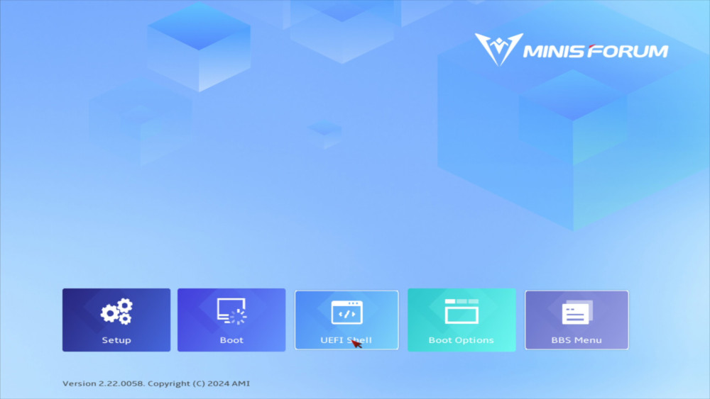 UEFI BIOSメニュー
