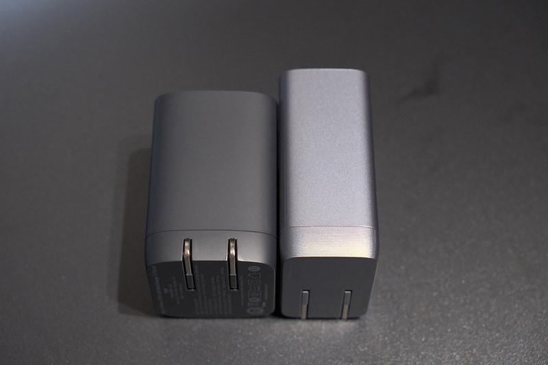 左が従来品、右が新製品。形状が大きく変わった